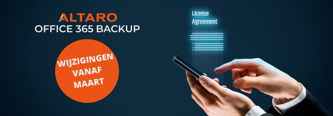 Altaro vereenvoudigt het licentiemodel van Altaro Office 365 Backup Altaro vereenvoudigt het licentiemodel van Altaro Office 365 Backup